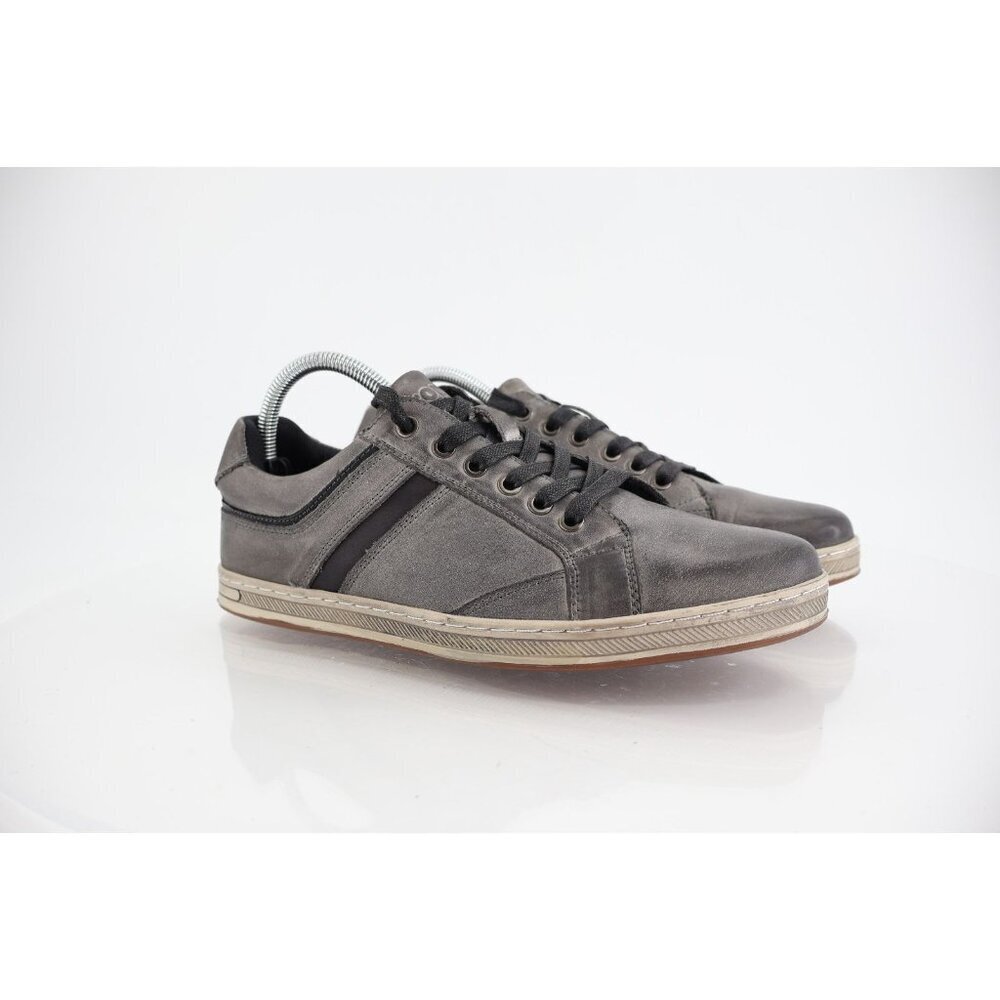 Propet Lucas Mens Size 8 Sneakers Shoes Gray Leather Casual Lace Up Shoes